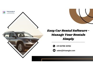 Easy Car Rental Software - Manage Your Rentals Simply