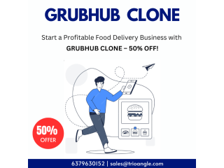 ???? Start a Profitable Food Delivery Business with Grubhub Clone – 50% OFF!