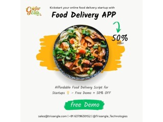 Affordable Food Delivery Script for Startups – Free Demo + 50% OFF